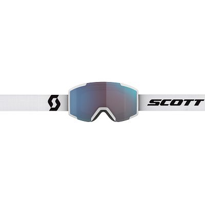 Превью Горнолыжная маска Маска горнолыжная SCOTT Shield Mineral White/Black/Enhancer Blue Chrome (277837-7884347)